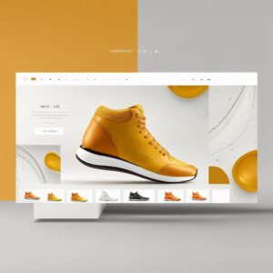 Shoes Website Design with Midjourney AI Art